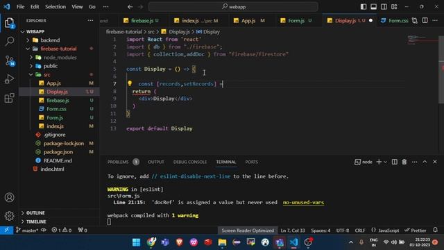 CRUD operation using React JS and Firestore | part - 1 | Explained in Tamil смотреть онлайн