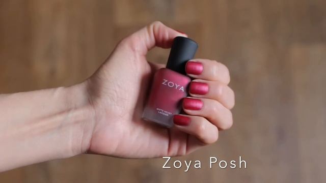 Лак Zoya Posh свотч, Matte velvet collection смотреть онлайн