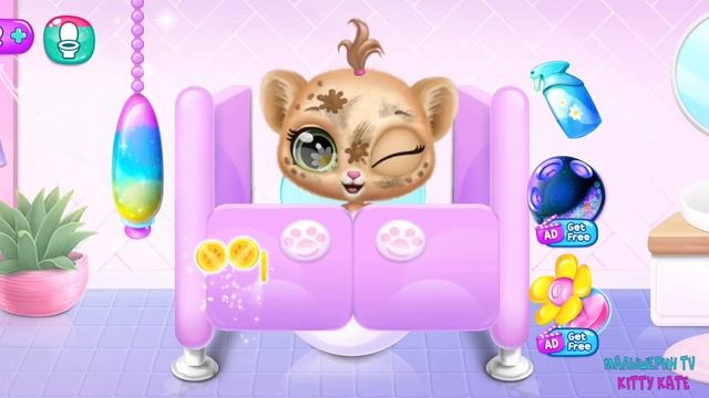 ?НОВАЯ ИГРА!❤️Милые малыш леопард Ухаживаю за питомцем смотреть онлайн