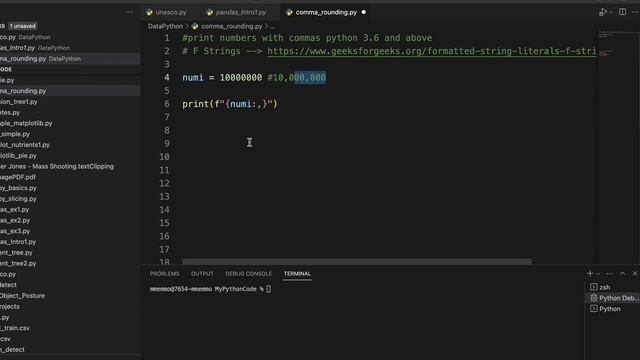Python: Print Numbers with Commas смотреть онлайн
