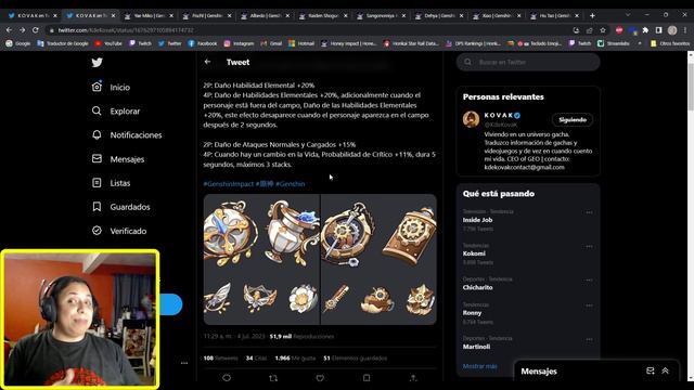 🔥Nuevo setts de Artefactos en Fontaine 4.0🔥 | Genshin Impact смотреть онлайн