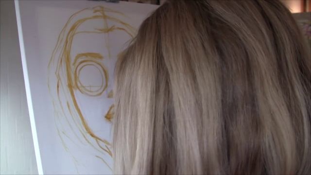 Я рисую портрет акрилом с Любой Дикер смотреть онлайн