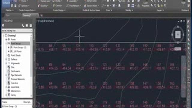 Civil 3D creates points on grid &make points take its elevation from surface смотреть онлайн