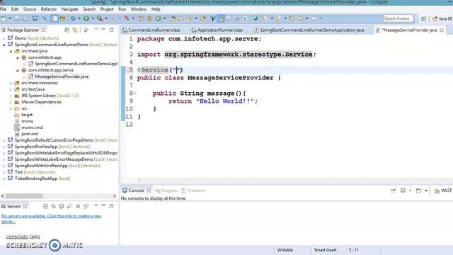 47.Spring Boot CommandLineRunner Example | Introduction To Spring Boot Command Line Runner (CLR) смотреть онлайн