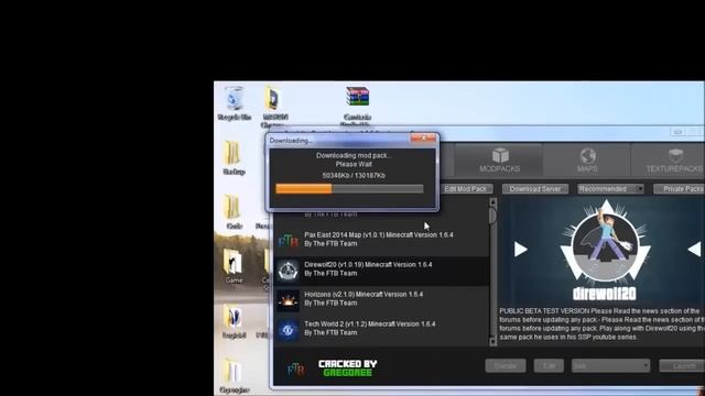 Minecraft FTB [1.3.6] Cracked Launcher смотреть онлайн