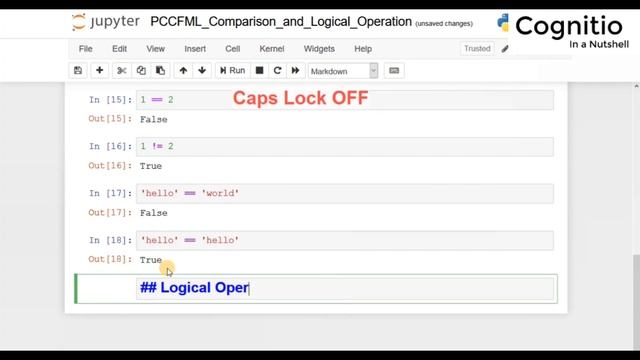 Python Crash Course - ML - Comparison & Logical Operator - Part 7 смотреть онлайн