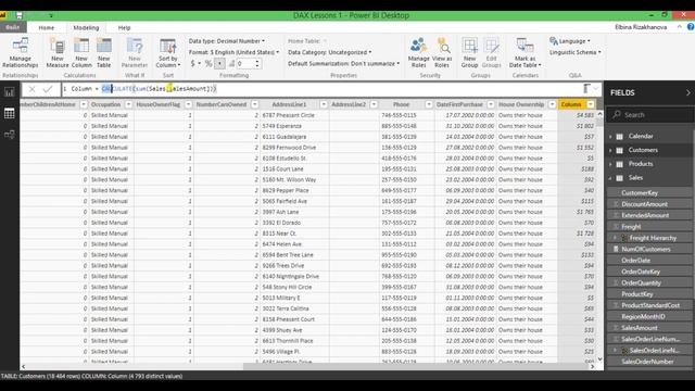 Урок 12 DAX - Context Transition, CALCULATE и ограничение в простом фильтре смотреть онлайн
