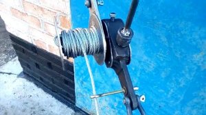 Самодельная лебедка.