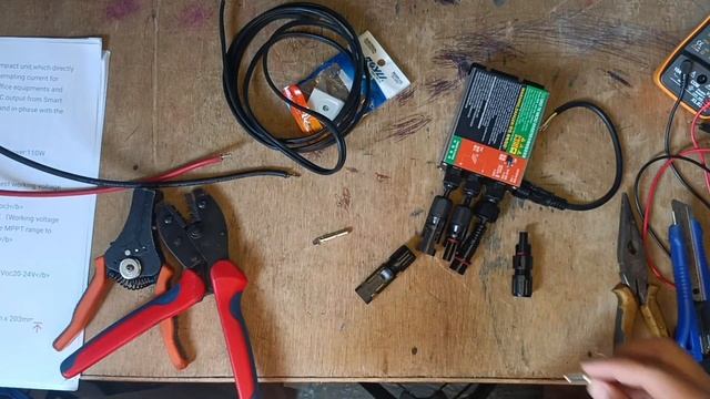 GRID TIE micro inverter 120watts with solar panel 100 watts | No limiter | electricity reducer Part смотреть онлайн