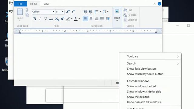 How to Set Task Bar Setting Window 10 , Right click on Task Bar смотреть онлайн