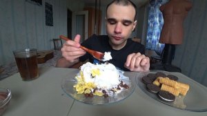 МУКБАНГ АСМР МОРОЖЕНОЕ / ICE CREAM / ПЕЧЕНЬЕ OREO / ШОКОЛАД/ SWEET/ ДЕСЕРТ/ EATING ASMR Mukbang #778