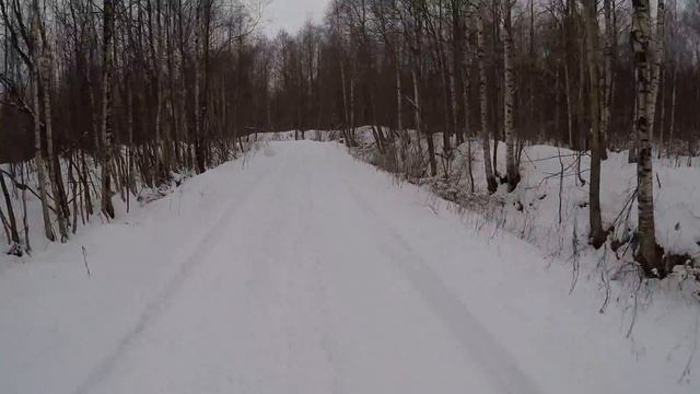 Покатушки на китайских квадроциклах зимой Wells и Irbis 150 часть 6 смотреть онлайн