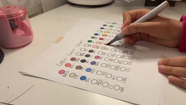 Swatching my 72 set of Copic markers *request* смотреть онлайн