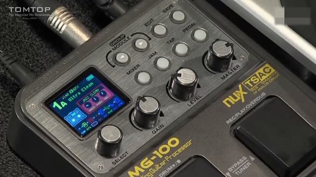 NUX MG-100 Modeling Guitar Processor 58 Effect 72 Preset Multi-function смотреть онлайн