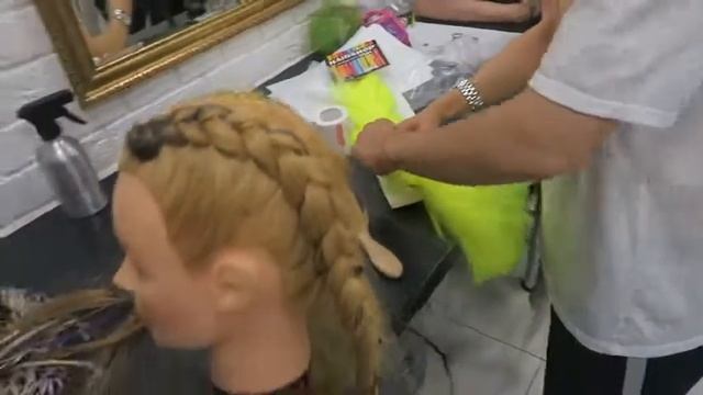 Брейды. Обучение в Hair Shop. Плетение в салоне. смотреть онлайн