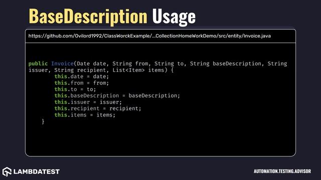 org hamcrest package BaseDescription with examples смотреть онлайн