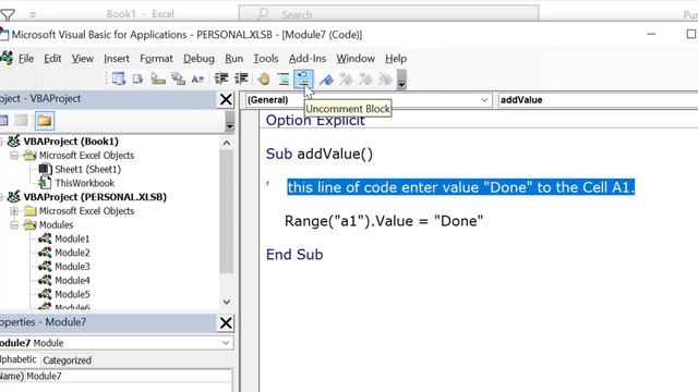 How to a Add Comment in a VBA Code | 3 Simple Ways смотреть онлайн