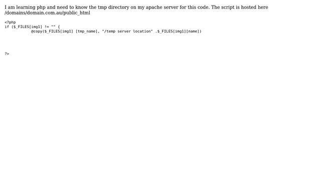 DevOps & SysAdmins: Where is the tmp directory for apache server смотреть онлайн
