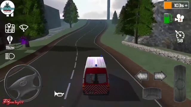 Emergency Ambulance Simulator Gameplay Walkthrough, iOS, Android, #1 смотреть онлайн