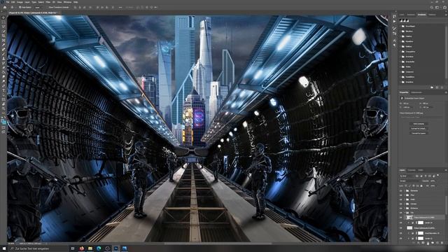 CYBERPUNK Photoshop Story - Ep.2 - Security Tunnels [Photo Manipulation] смотреть онлайн