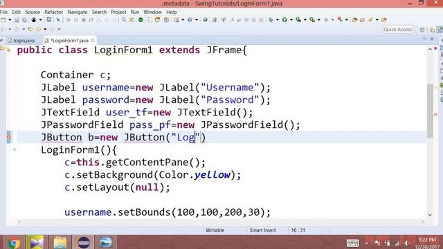Java Swing(urdu/hindi)-18- Creating Login Form in java смотреть онлайн