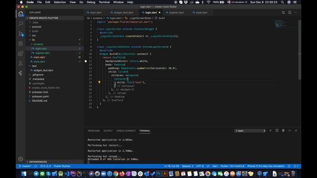 Create route in flutter and uploading to GitHub on Mac смотреть онлайн