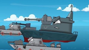 МОРСКАЯ МИНА  - МУЛЬТФИЛЬМЫ ПРО ВОЕННЫЕ КОРАБЛИ