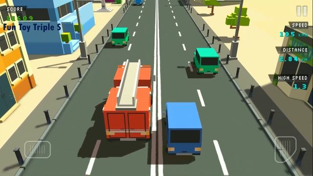 Blocky Traffic Racer #2 Blue Car смотреть онлайн