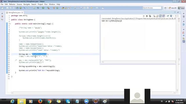 Java String class смотреть онлайн