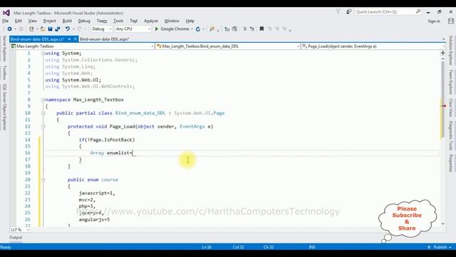 Binding dropdownlist from Enum in c# asp.net 4.6 смотреть онлайн