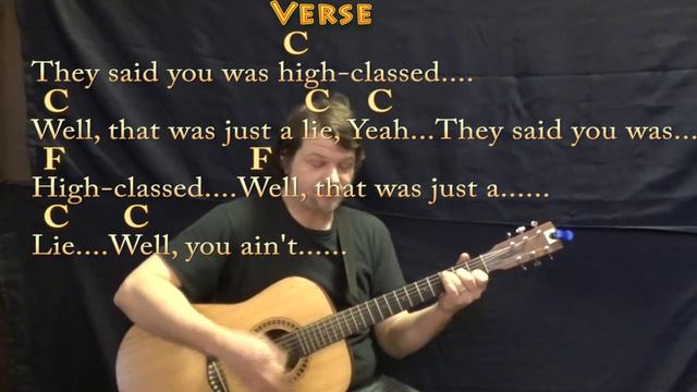 Hound Dog (Elvis) Guitar Cover Lesson in C with Chords/Lyrics смотреть онлайн
