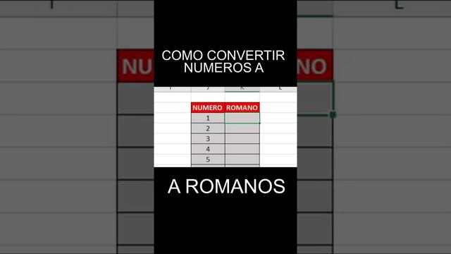 Como convertir los NUMEROS a ROMANOS EN EXCEL!! смотреть онлайн