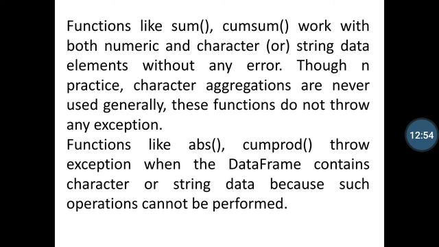Statistical Function Using Pandas Python смотреть онлайн