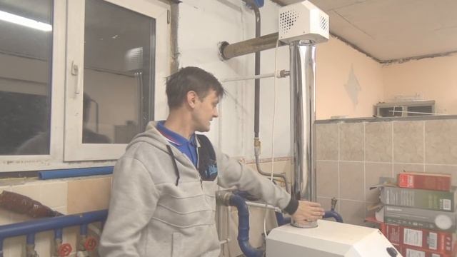 Экономим газ,супер змеевик для дымохода.КПД120%.Эксперимент. смотреть онлайн
