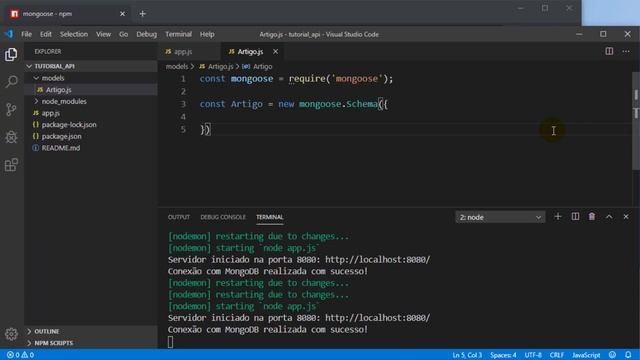 Node.js #17 - Como criar o cadastrar na API com Node.js - Parte 2 смотреть онлайн
