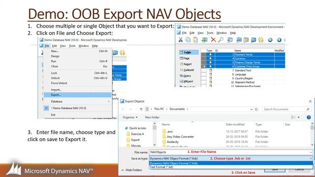 Export NAV Object Easy and Simple Steps смотреть онлайн