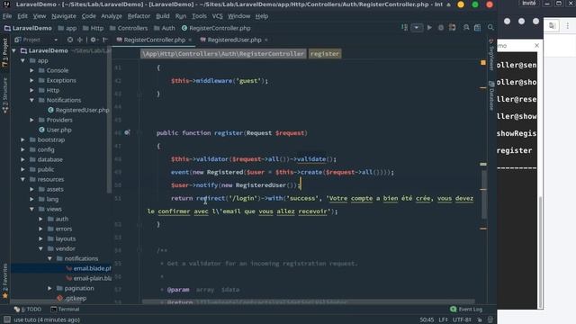 Tutoriel Laravel : Confirmation de compte смотреть онлайн