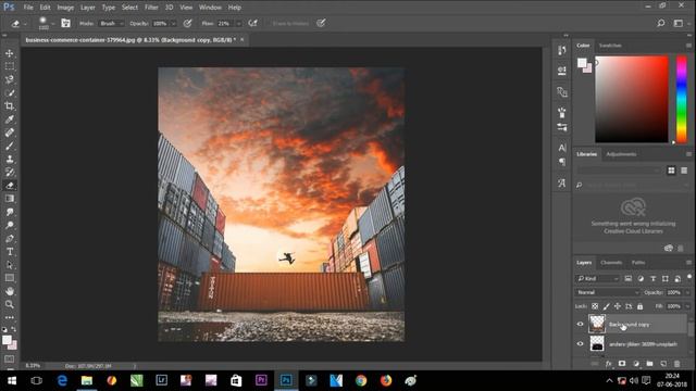 How to change background in photoshop || Camara raw filter || photoshop #4 смотреть онлайн