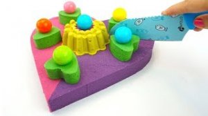 Лепим из песка и учим цвета - Игры с песком - Видео для детей.mp4