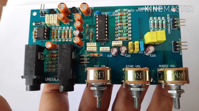 MIC ECHO DELAY KARAOKE MIXER PRE AMPLIFIER BOARD смотреть онлайн