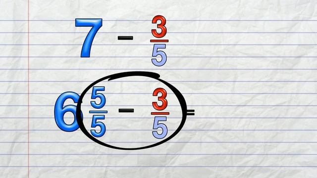 How to: Whole Number minus a Fraction смотреть онлайн