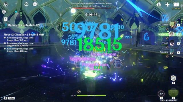 C0 Wanderer Kazuha Hyper & C0 Nahida Hyperbloom | Spiral Abyss 3.8 Floor 12 - 9⭐ смотреть онлайн