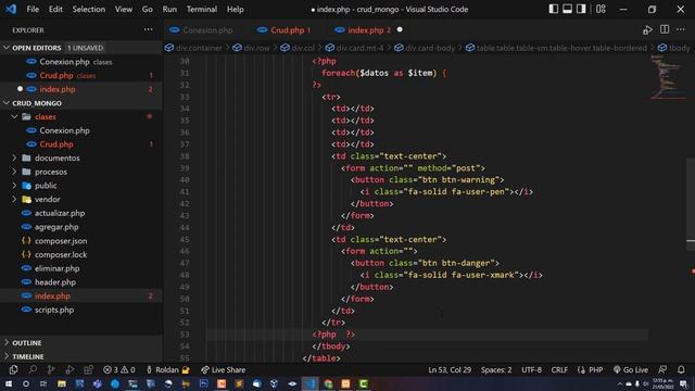 CRUD con PHP y MongoDB | Mostrar datos de MongoDB en HTML. Cap 6 смотреть онлайн