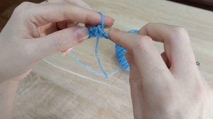 Как связать английскую резинку с накидом.