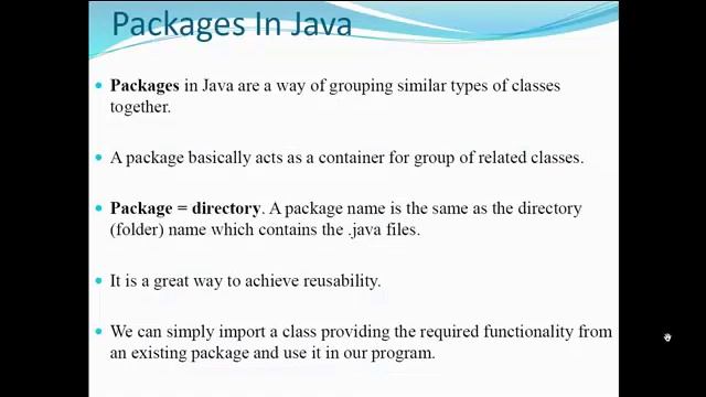 23 Packages In Java смотреть онлайн