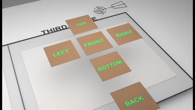 Third Angle Projection Vs First Angle Projection 3D animation Part 1 смотреть онлайн