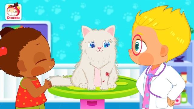 Save the Persian Cat! | Mark's Animal Clinic | Cartoon for toddlers | animal hospital | REDMON смотреть онлайн