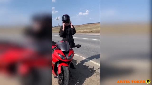 Мото ТАНЯ - клип МОТО ДРАЙВ #2. TikTok ~ @tanechkaozolina. Moto TANYA - clip MOTO DRIVE #2. смотреть онлайн