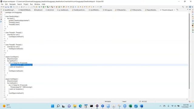 Simulating & troubleshooting deadlock in Kotlin смотреть онлайн