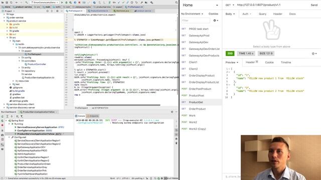 Spring Cloud Tutorial. Part 15. Add AOP and Profiling Kotlin app using javasimon library смотреть онлайн